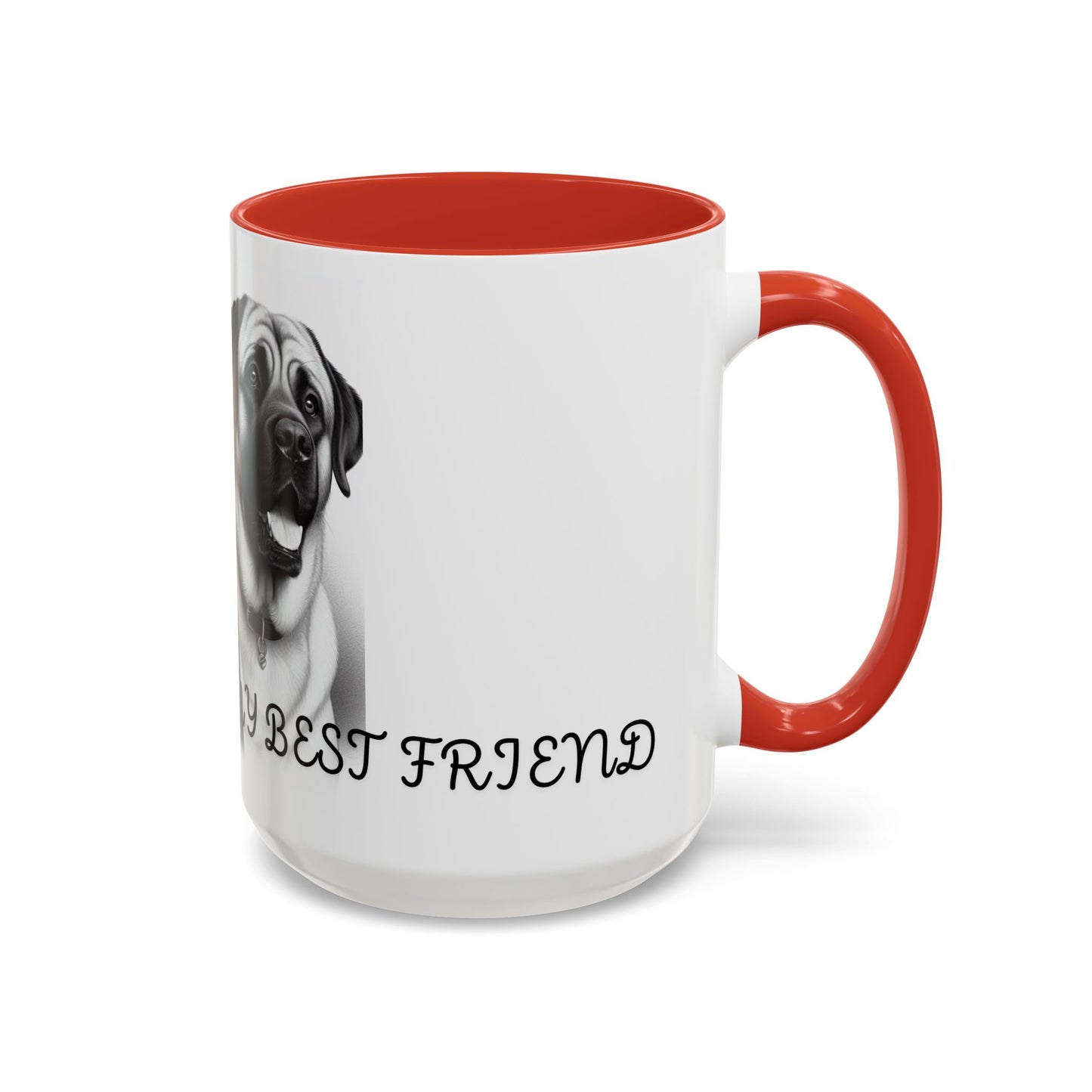 "Best Friend Mug: Celebrate Your Furry Companion with Every Sip!", Accent Coffee Mug (11, 15oz)