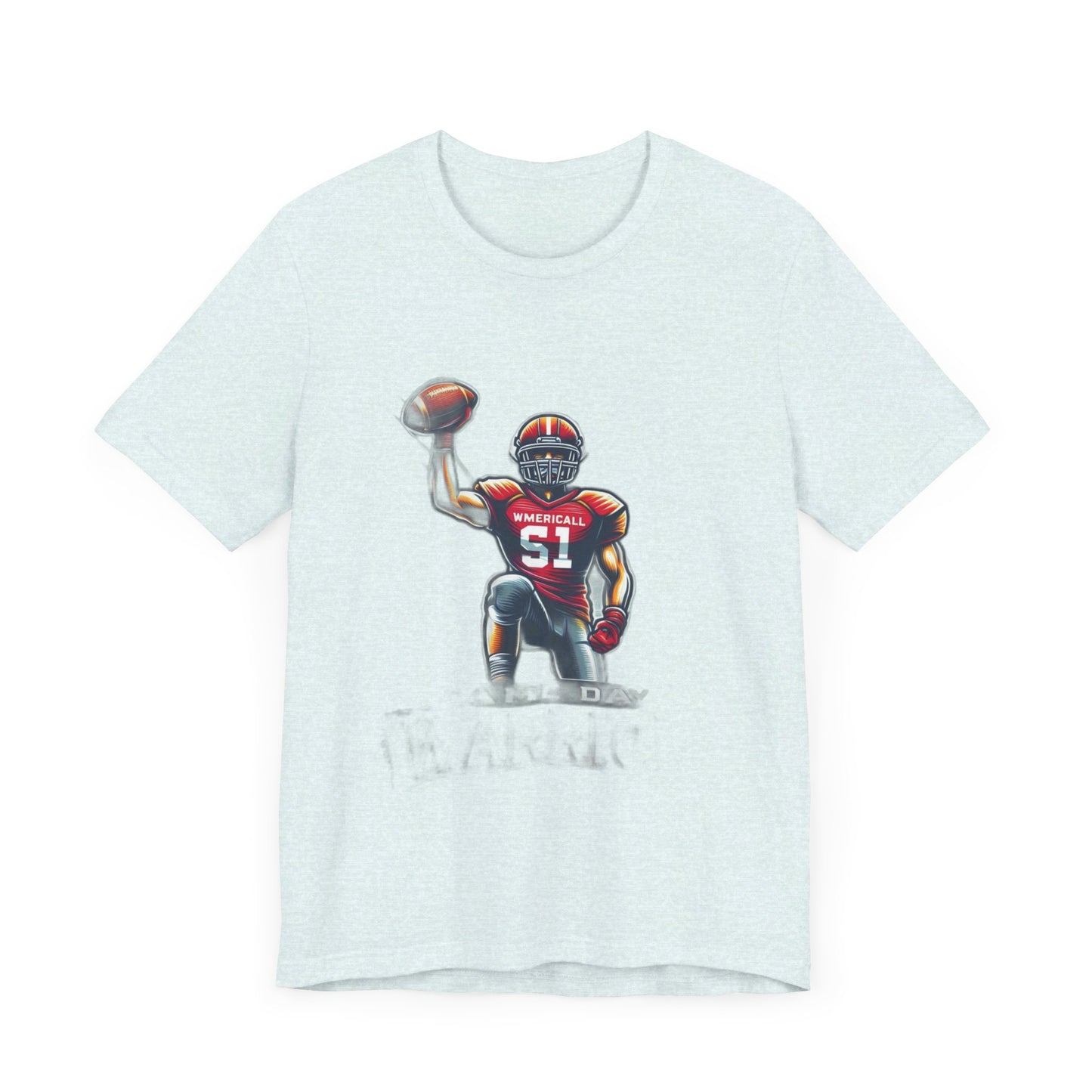 Unisex Football Player T-Shirt - Unleash the Champion | American Football Tee, Unisex Jersey Short Sleeve Tee