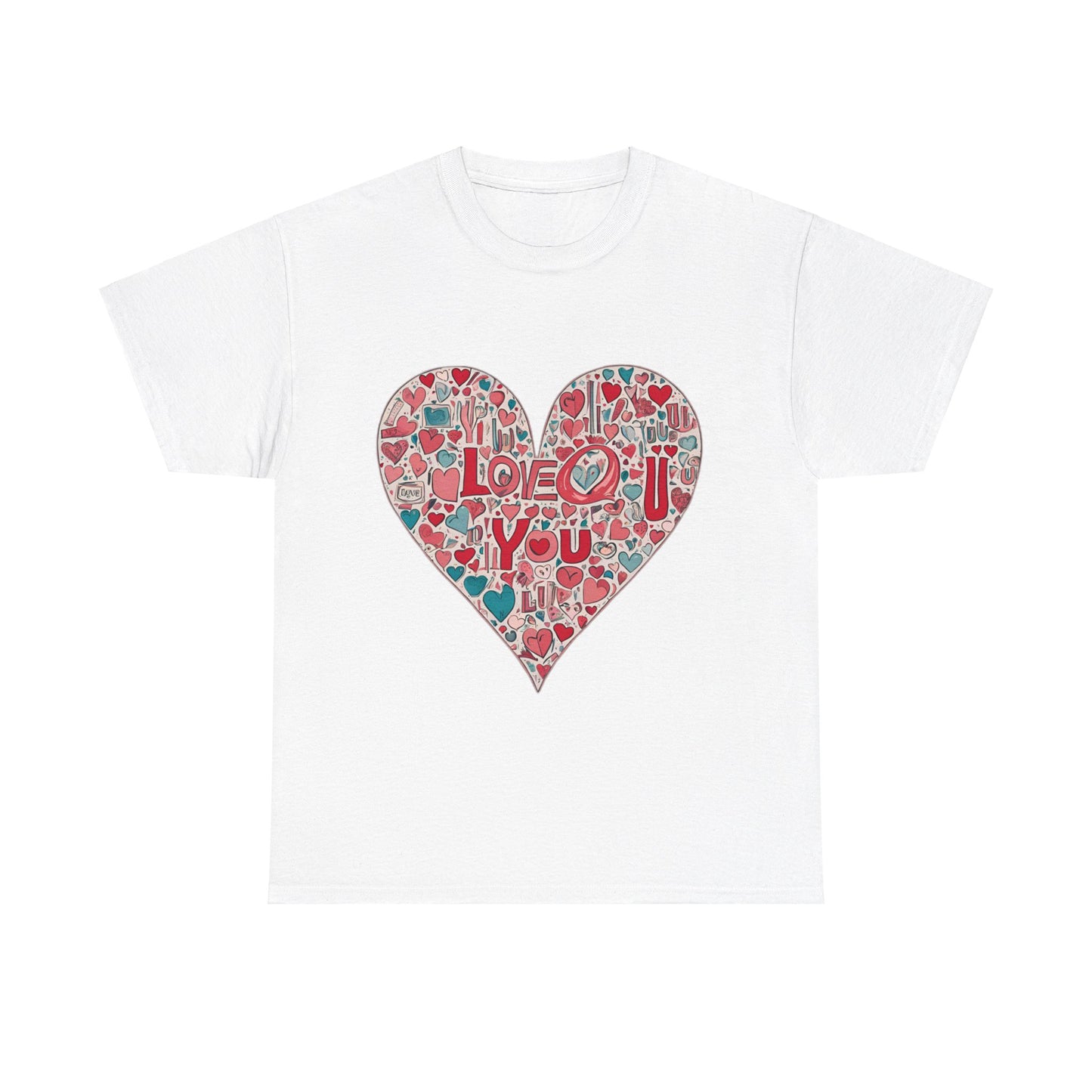 Love Tee: Premium Cotton Comfort with Heartfelt 'I Love You' Design, Unisex Heavy Cotton Tee