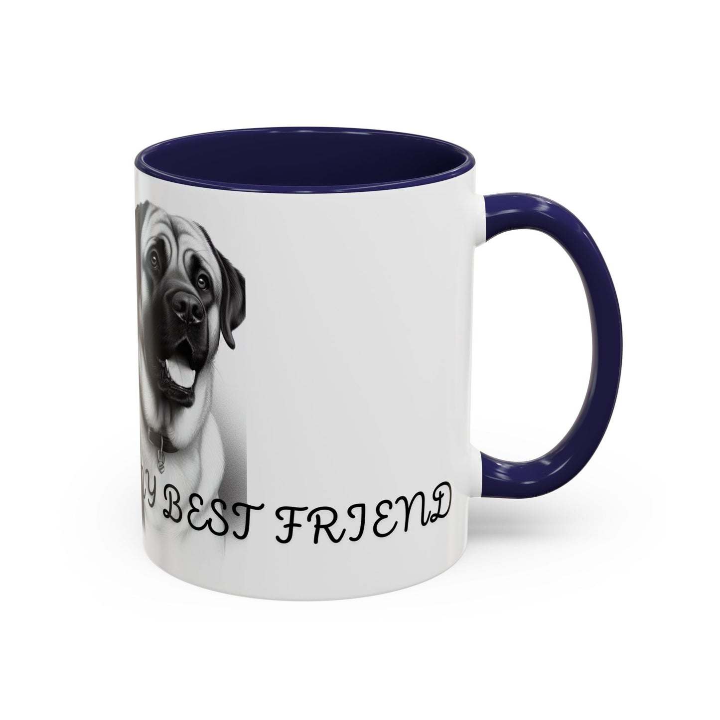 "Best Friend Mug: Celebrate Your Furry Companion with Every Sip!", Accent Coffee Mug (11, 15oz)