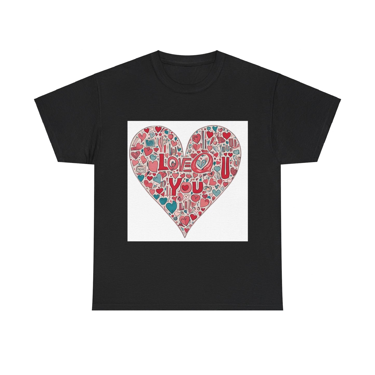 Love Tee: Premium Cotton Comfort with Heartfelt 'I Love You' Design, Unisex Heavy Cotton Tee