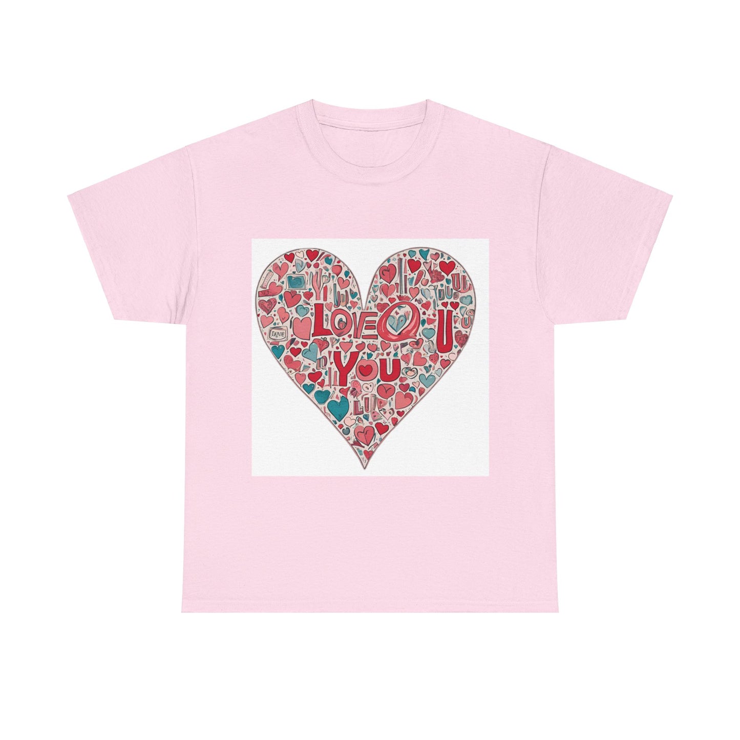 Love Tee: Premium Cotton Comfort with Heartfelt 'I Love You' Design, Unisex Heavy Cotton Tee