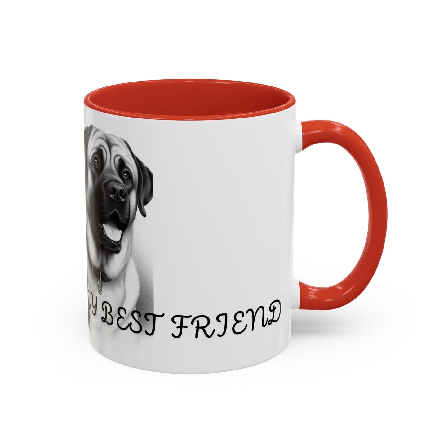 "Best Friend Mug: Celebrate Your Furry Companion with Every Sip!", Accent Coffee Mug (11, 15oz)