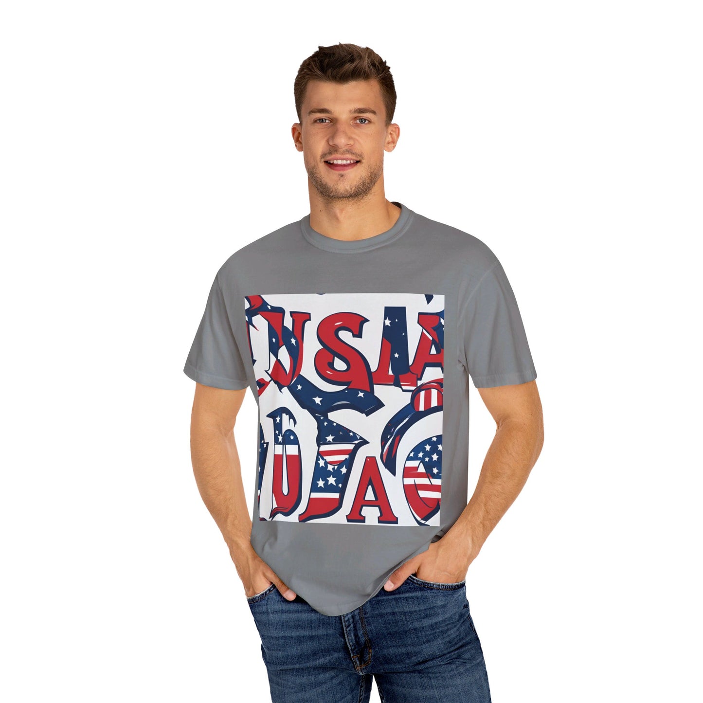 USA Patriot T-Shirt: Bold American Pride, Red White & Blue Tee, Comfortable Cotton, Perfect for Independence Day & Veterans Day