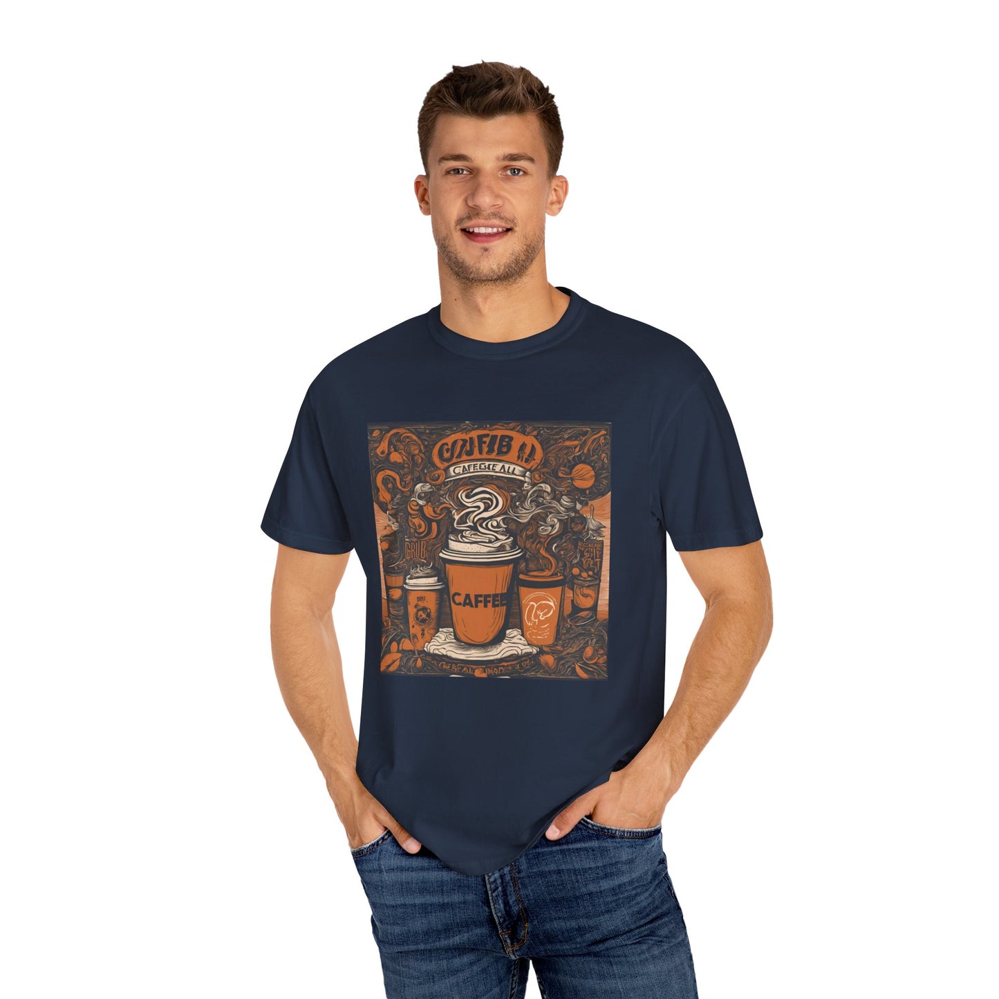 Ultimate Coffee Lover’s Tee: Savor, Rest, Sip, and Repeat in Comfor, Unisex Garment-Dyed T-shirt