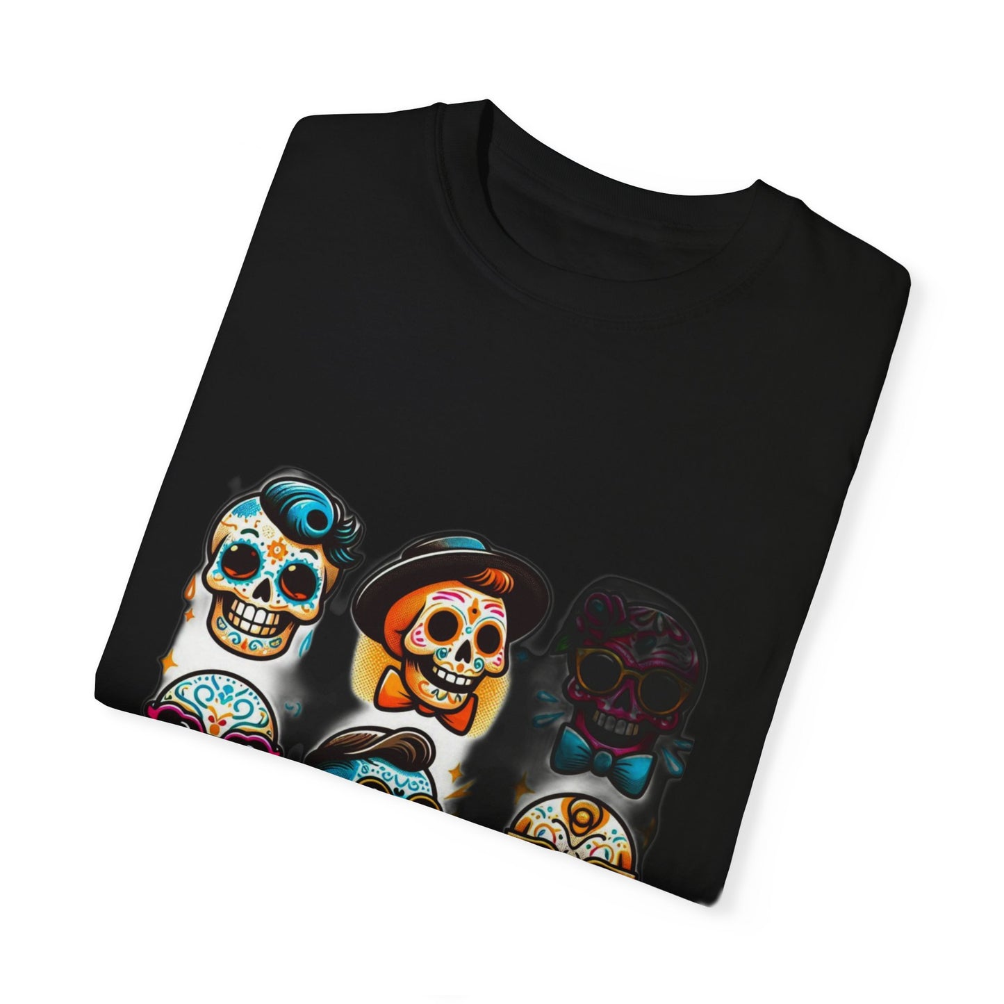 "Dark Glamour Skull Tee: Elevate Your Style with Bold Elegance", Unisex Garment-Dyed T-shirt