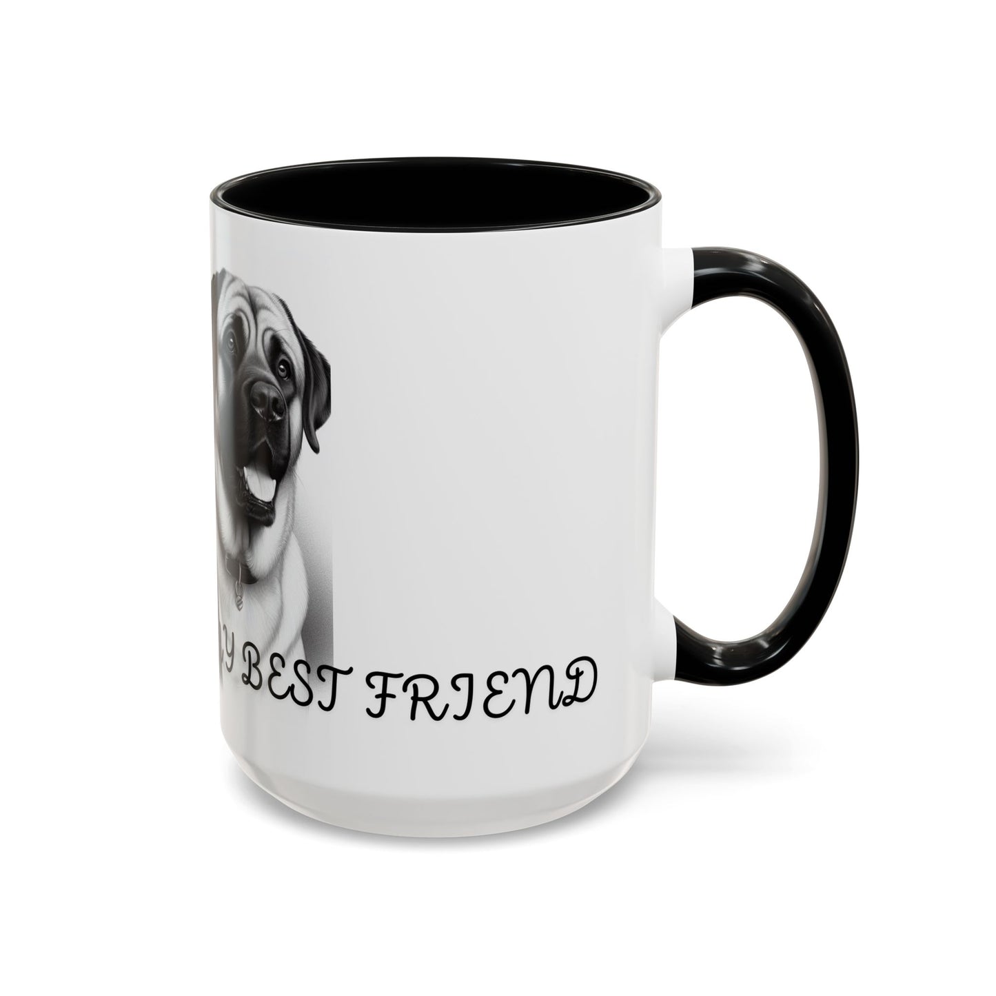 "Best Friend Mug: Celebrate Your Furry Companion with Every Sip!", Accent Coffee Mug (11, 15oz)