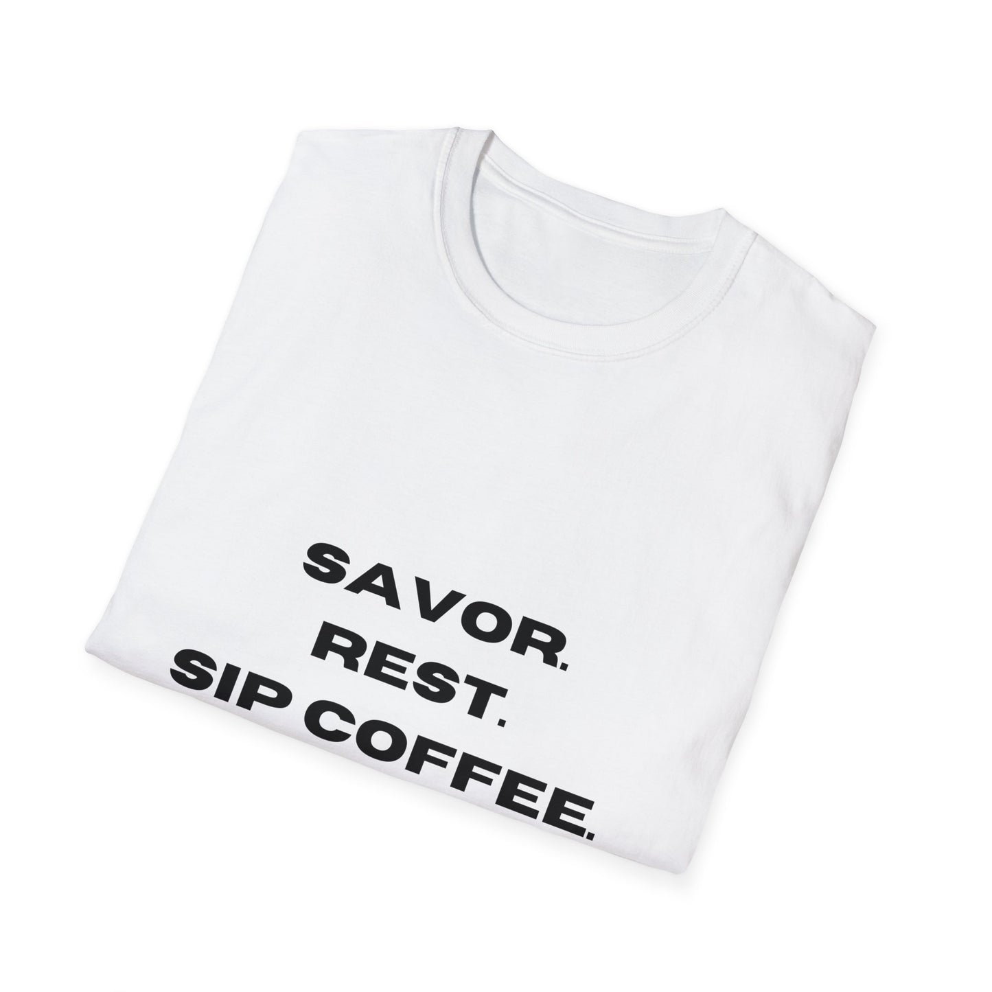 Sip, Rest, Repeat: The Ultimate Coffee Lover's Tee, Unisex Softstyle T-Shirt