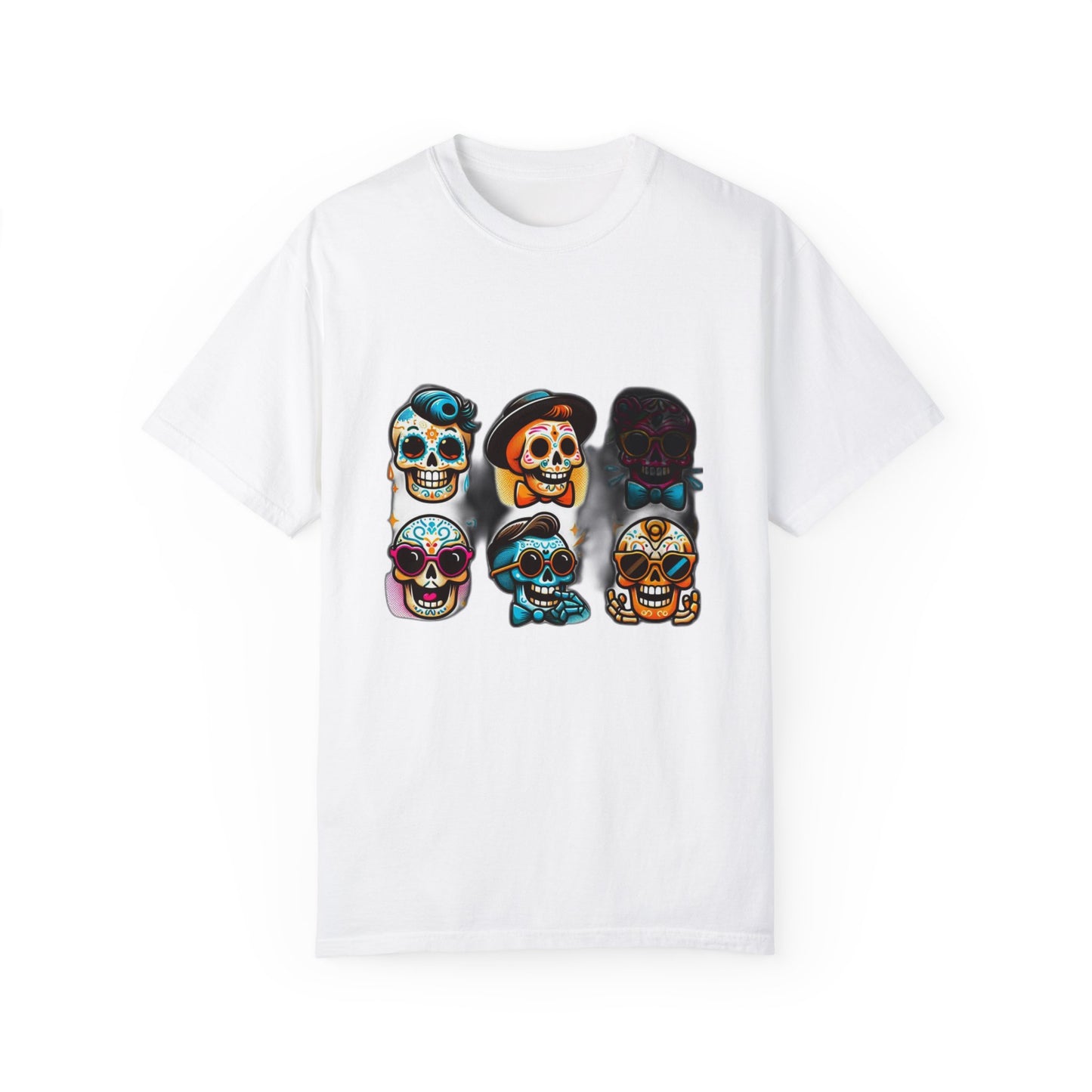 "Dark Glamour Skull Tee: Elevate Your Style with Bold Elegance", Unisex Garment-Dyed T-shirt