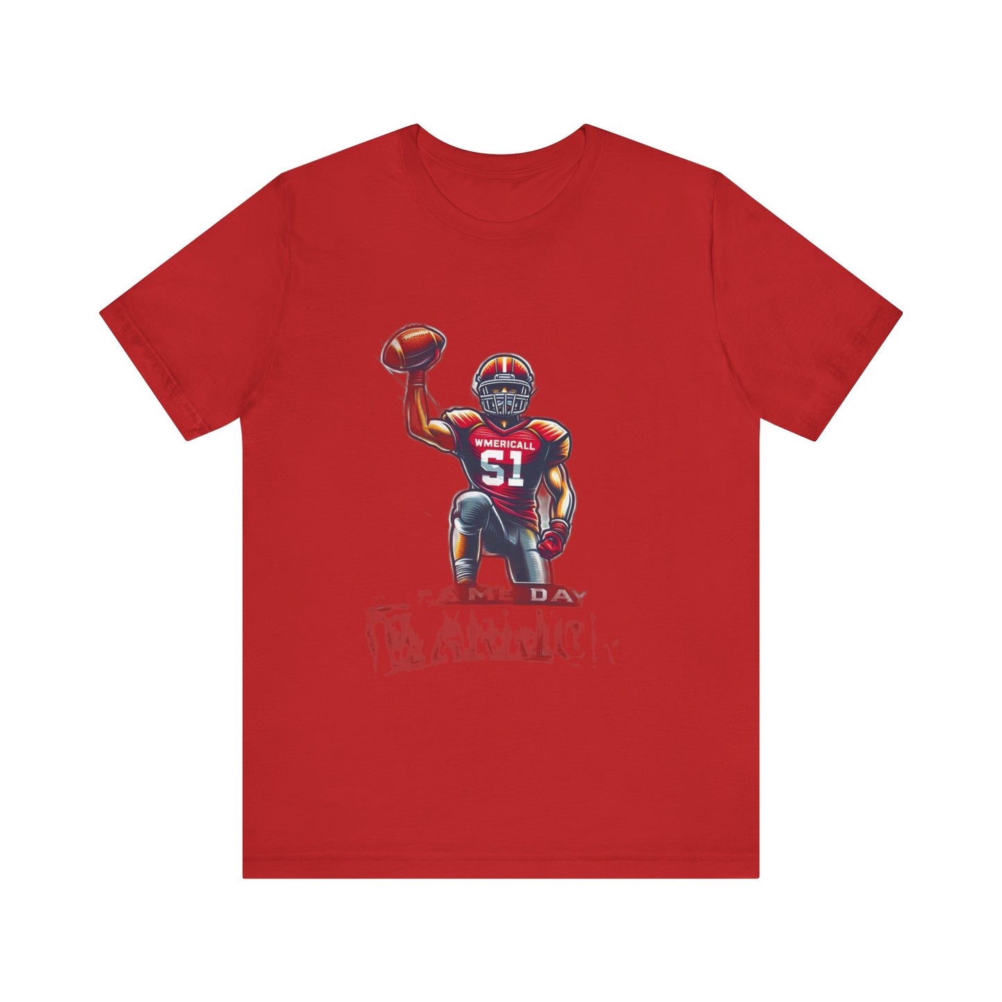 Unisex Football Player T-Shirt - Unleash the Champion | American Football Tee, Unisex Jersey Short Sleeve Tee