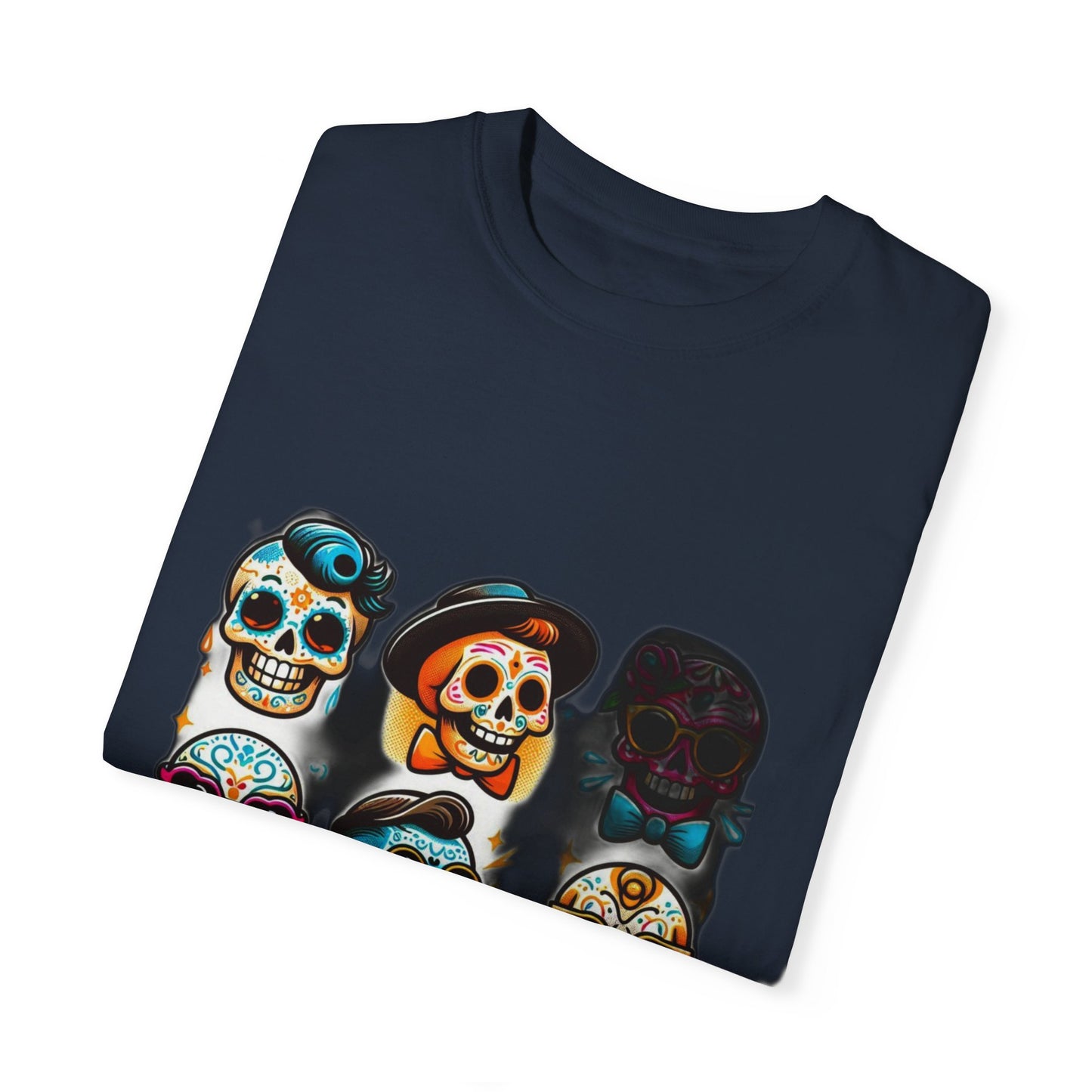 "Dark Glamour Skull Tee: Elevate Your Style with Bold Elegance", Unisex Garment-Dyed T-shirt