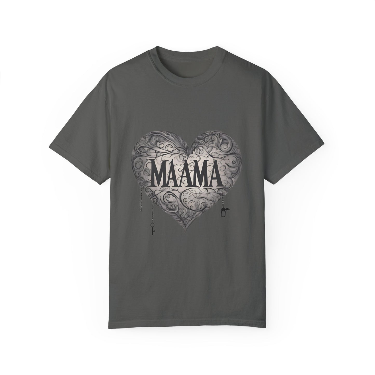 MAMA" Heart Tee: Celebrate Love with Premium Comfort and Unique Style, Unisex Garment-Dyed T-shirt