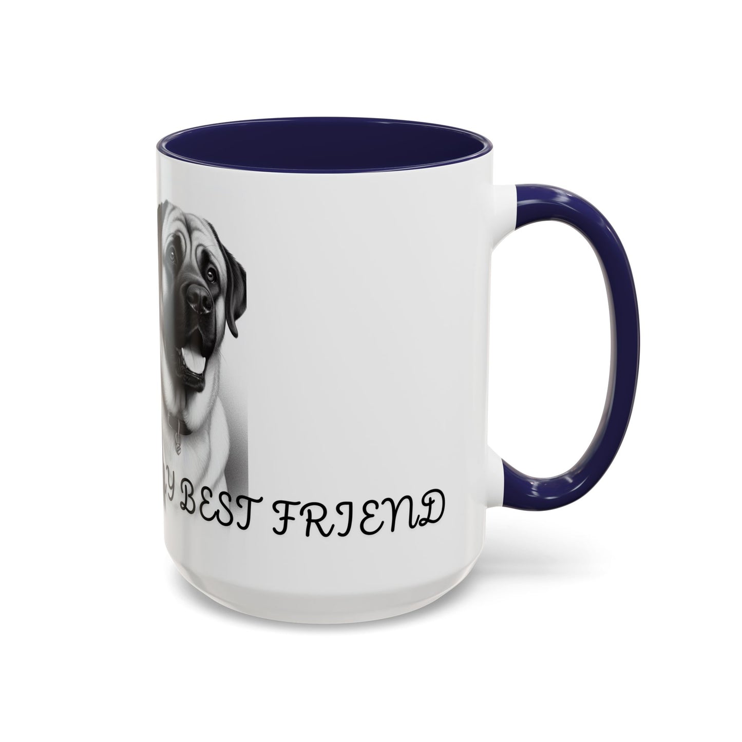 "Best Friend Mug: Celebrate Your Furry Companion with Every Sip!", Accent Coffee Mug (11, 15oz)