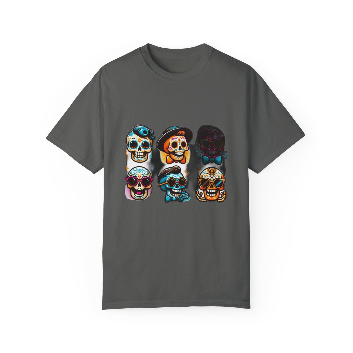 "Dark Glamour Skull Tee: Elevate Your Style with Bold Elegance", Unisex Garment-Dyed T-shirt