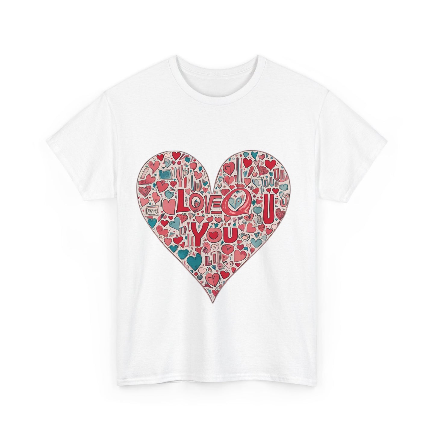 Love Tee: Premium Cotton Comfort with Heartfelt 'I Love You' Design, Unisex Heavy Cotton Tee