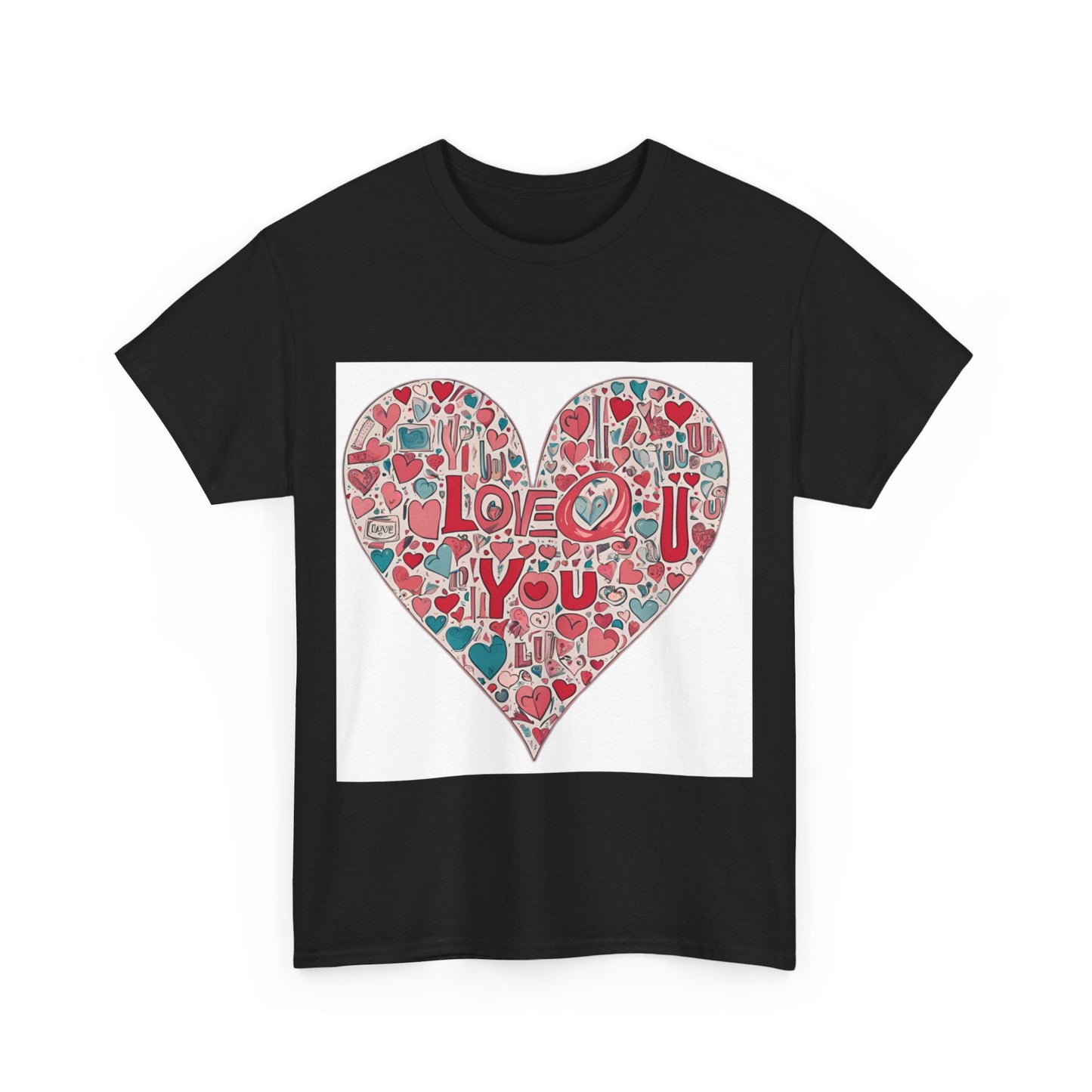 Love Tee: Premium Cotton Comfort with Heartfelt 'I Love You' Design, Unisex Heavy Cotton Tee