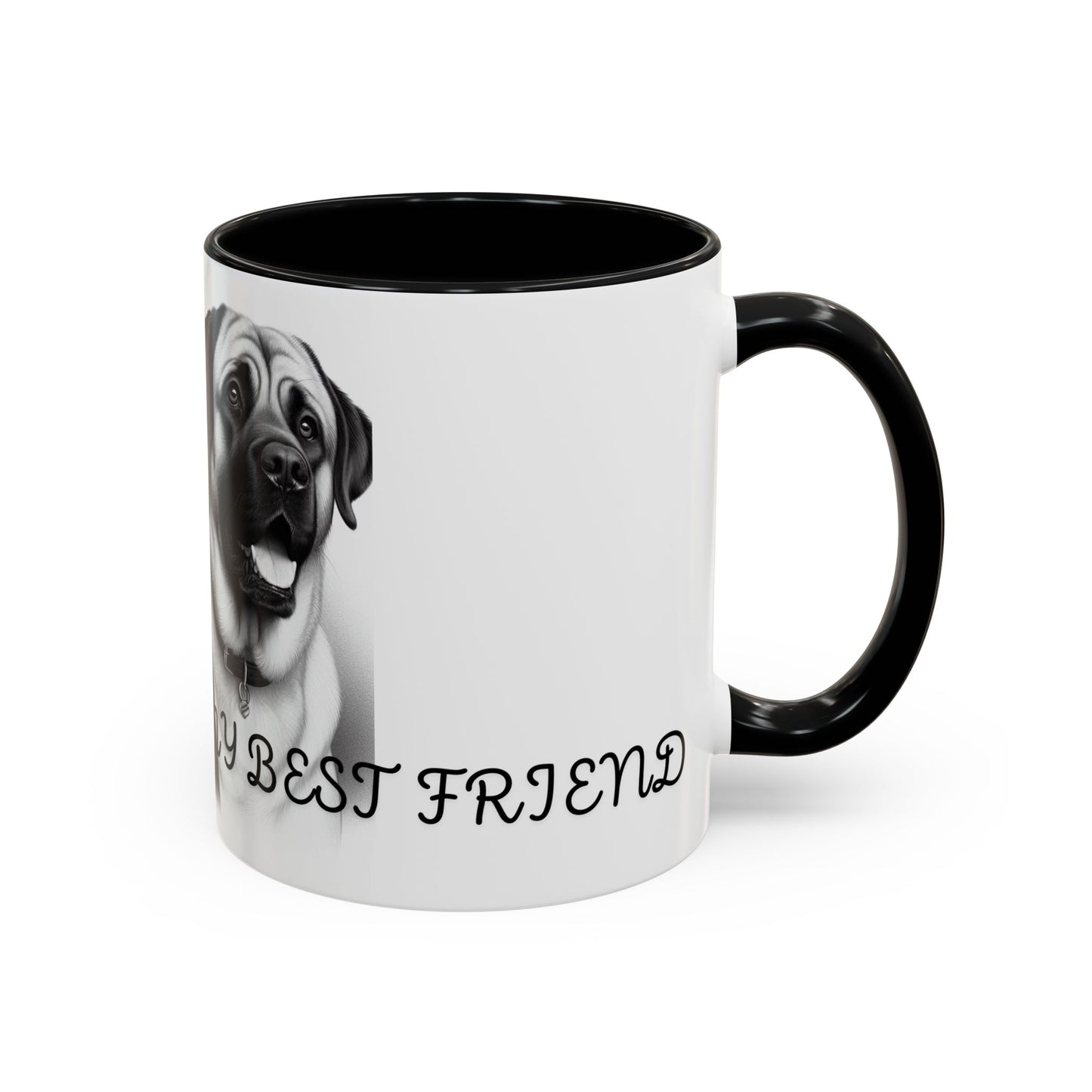 "Best Friend Mug: Celebrate Your Furry Companion with Every Sip!", Accent Coffee Mug (11, 15oz)