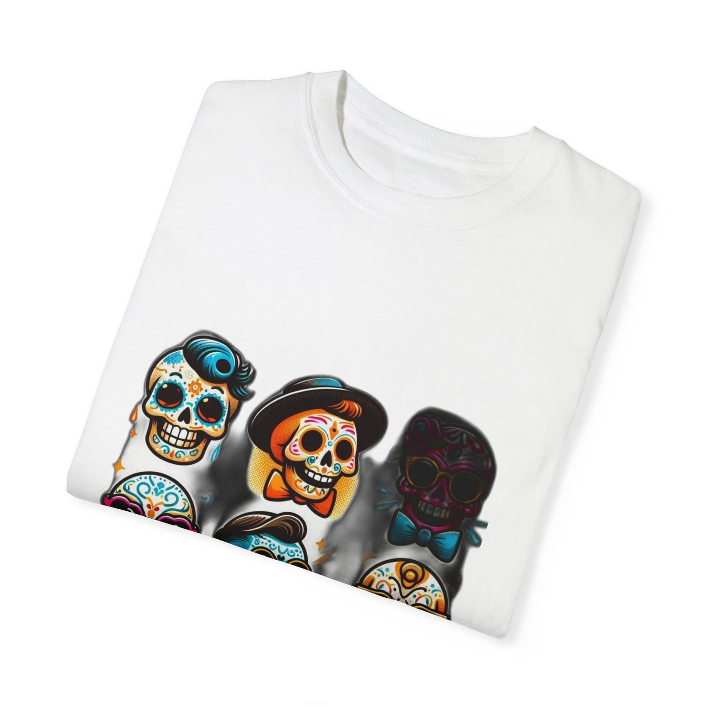 "Dark Glamour Skull Tee: Elevate Your Style with Bold Elegance", Unisex Garment-Dyed T-shirt