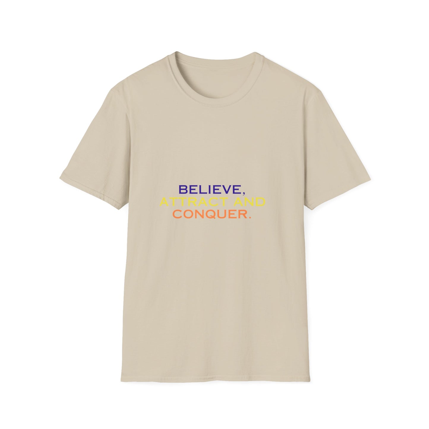 Empower Your Journey: Unisex Tee to Believe, Attract, and Conquer, Unisex Softstyle T-Shirt