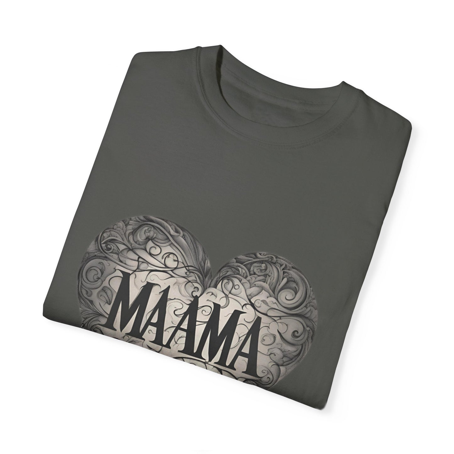 MAMA" Heart Tee: Celebrate Love with Premium Comfort and Unique Style, Unisex Garment-Dyed T-shirt