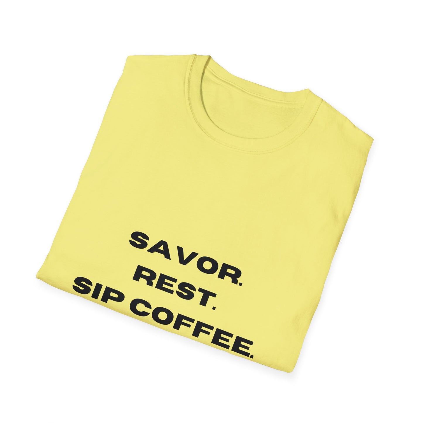 Sip, Rest, Repeat: The Ultimate Coffee Lover's Tee, Unisex Softstyle T-Shirt