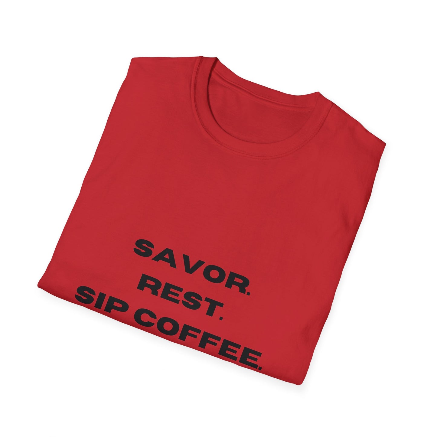 Sip, Rest, Repeat: The Ultimate Coffee Lover's Tee, Unisex Softstyle T-Shirt