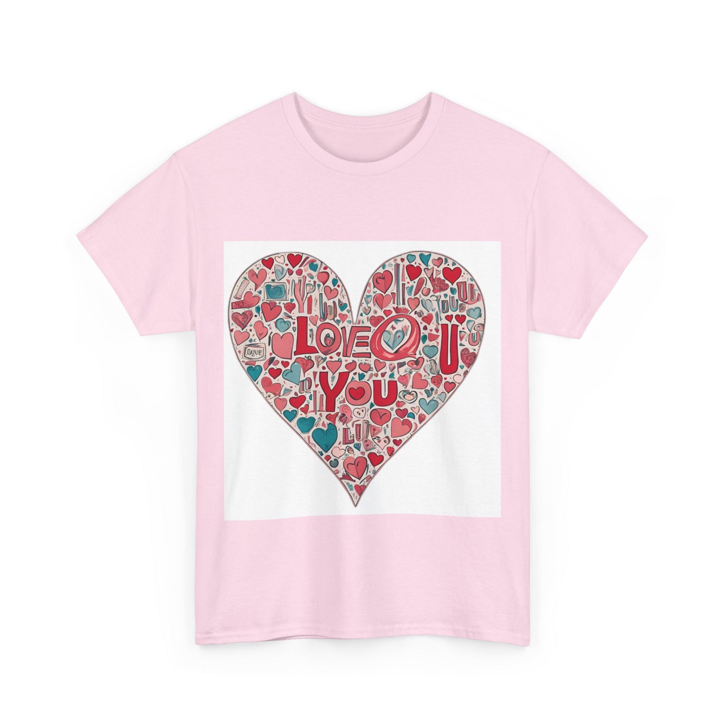 Love Tee: Premium Cotton Comfort with Heartfelt 'I Love You' Design, Unisex Heavy Cotton Tee