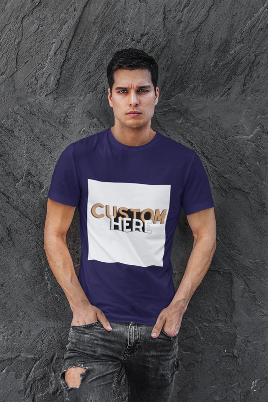 "Express Your Unique Style with the Customizable 'Custom Here' Unisex T-Shirt – Comfort and Personality in One!", Unisex Garment-Dyed T-shirt